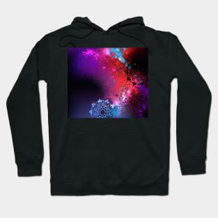 Purple Background Holi ( Abstract ) Hoodie